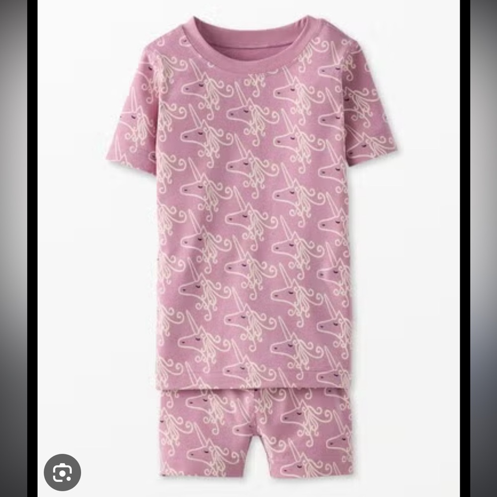Hanna Andersson Pajama Set- Unicorn on Orchid Haze Size 6-7